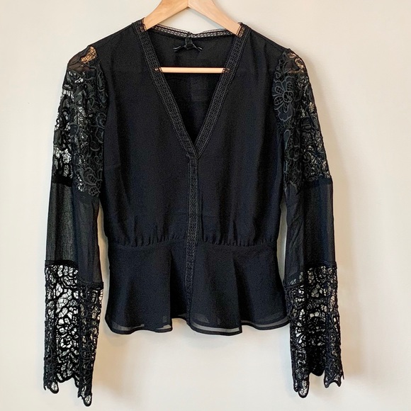 GUESS Lace-Trimmed Top - Picture 2 of 8